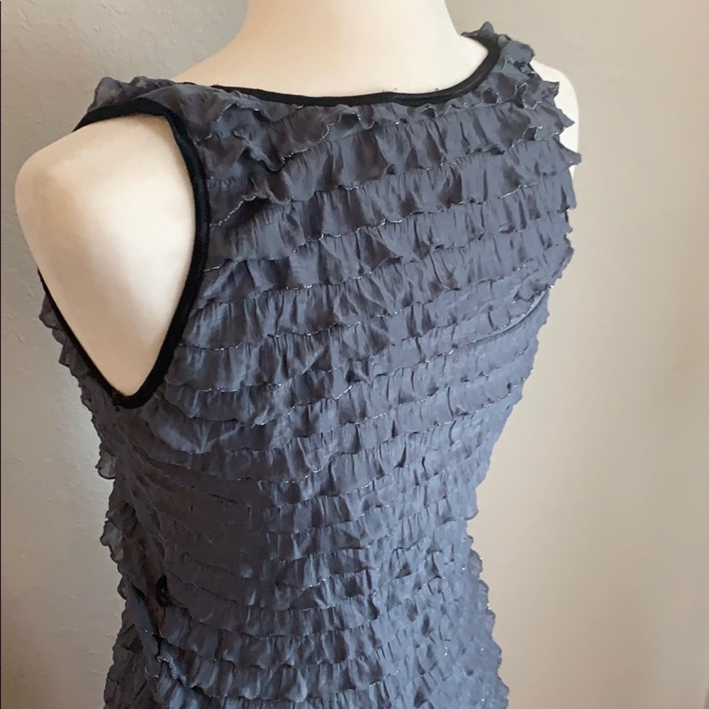 Grey Ruffle Dress - Picture 4 of 5